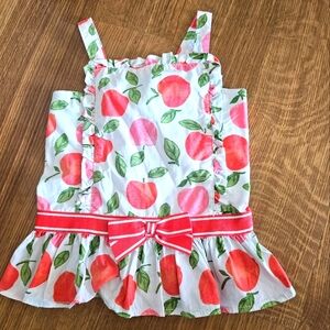 Gymboree Peach Orange Peplum Tank